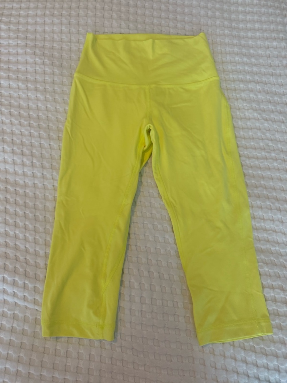 lululemon athletica Neon Yellow Capri Leggings